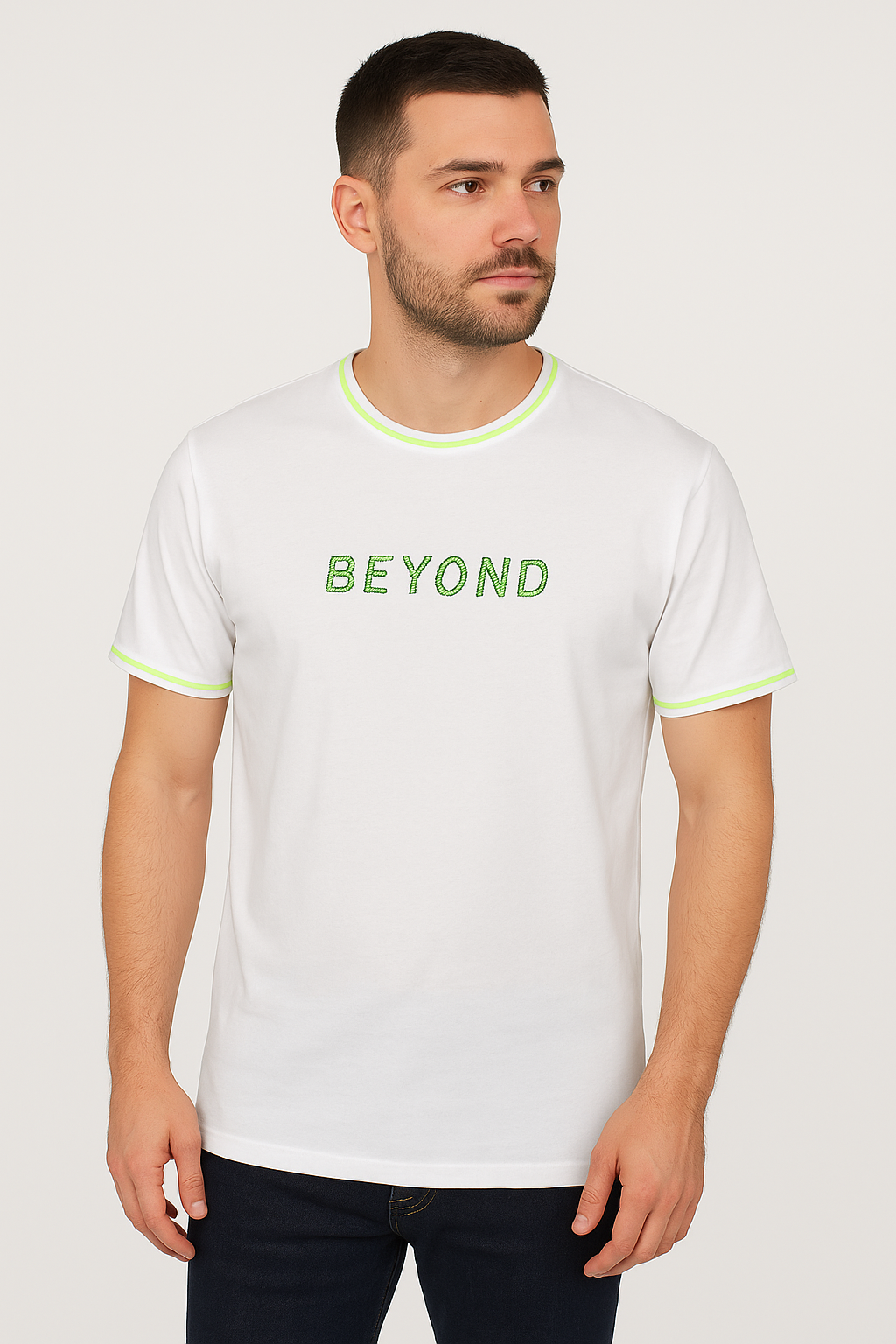 Mens beyond white T-Shirt