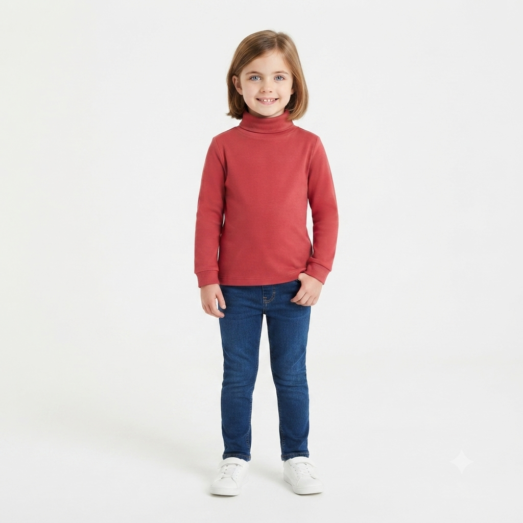Mahroon basic high neck