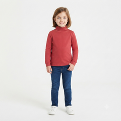 Mahroon basic high neck