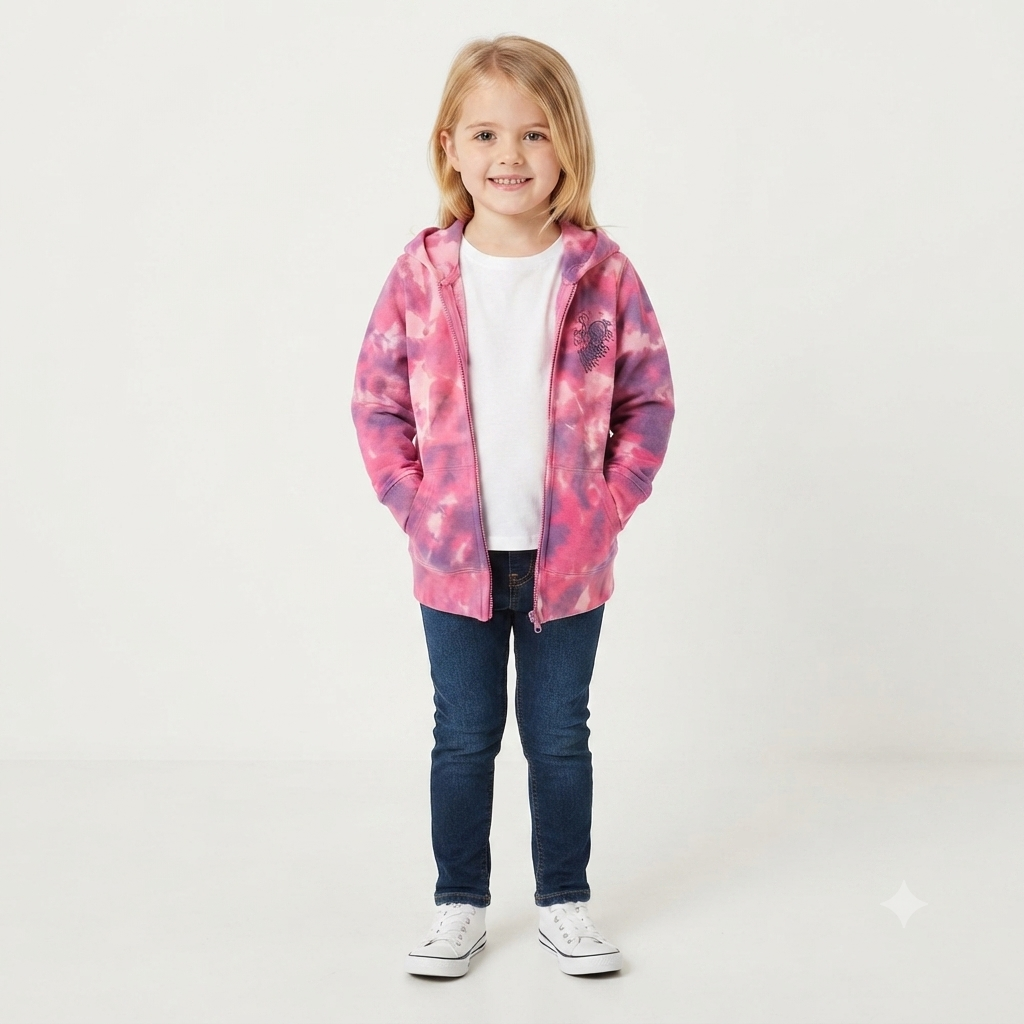 Girls tye n dye hood