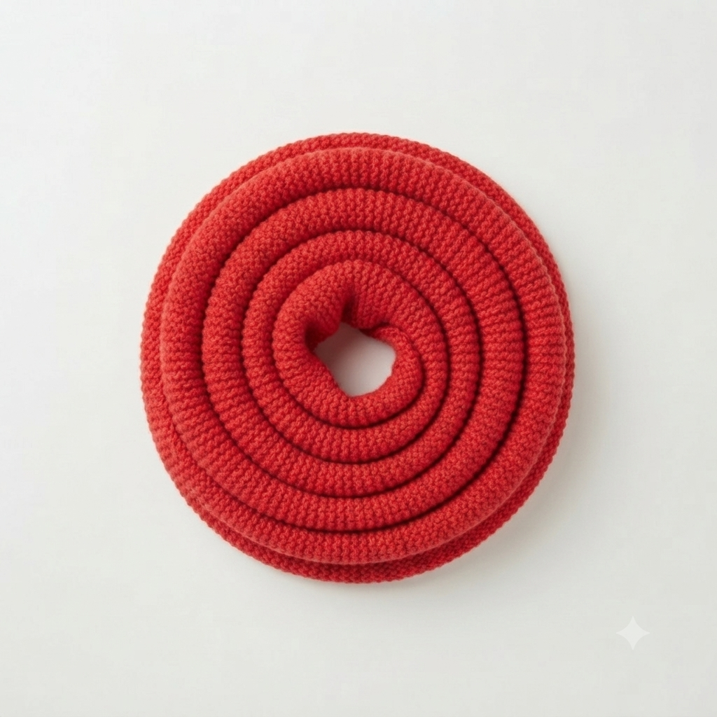 Red wool scarf