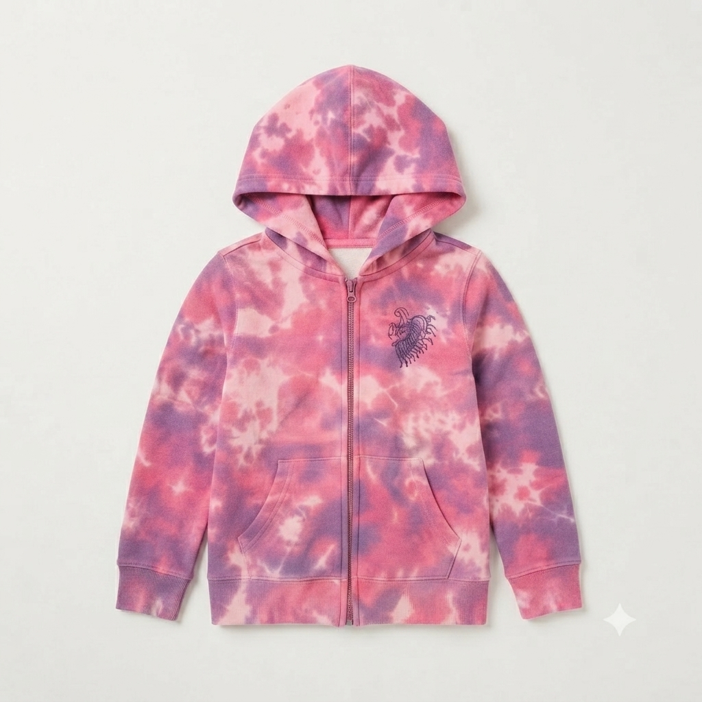 Girls tye n dye hood