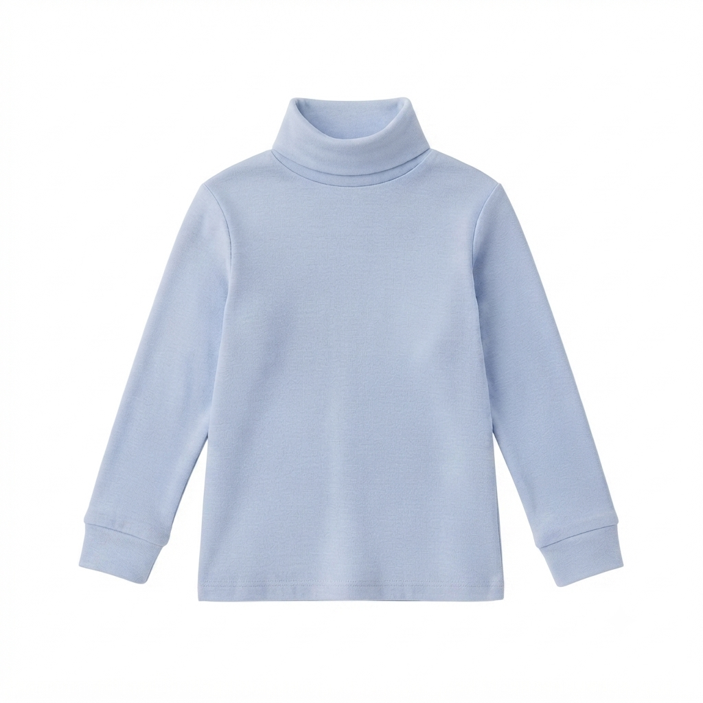 Cloud blue high neck