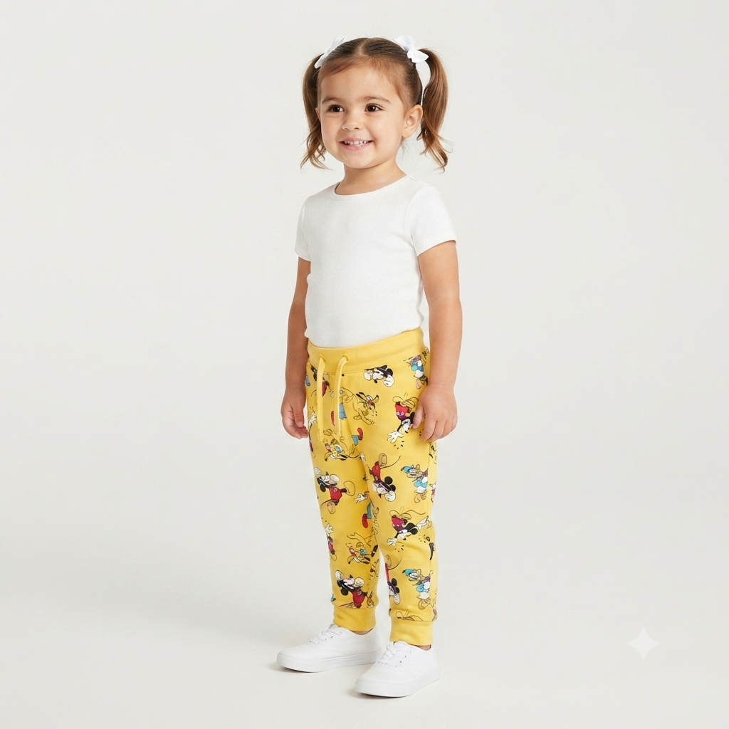 micky mouse pattern trouser