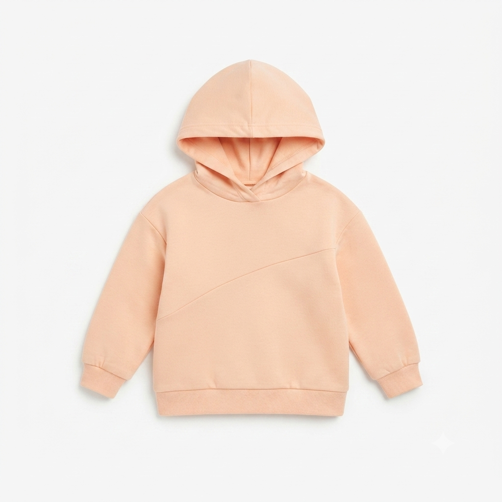 Girls peach net hood