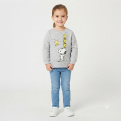 Girls gray snoopy sweatshirt