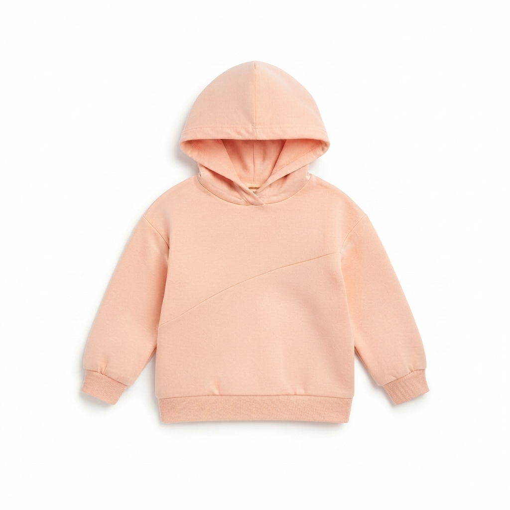 Girls peach net hood
