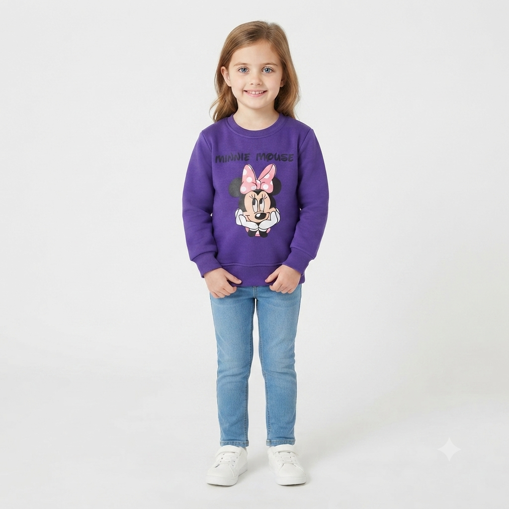Girls purple mickey mouse sweatshirt