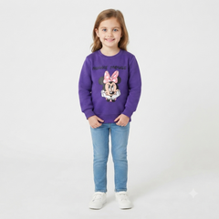 Girls purple mickey mouse sweatshirt