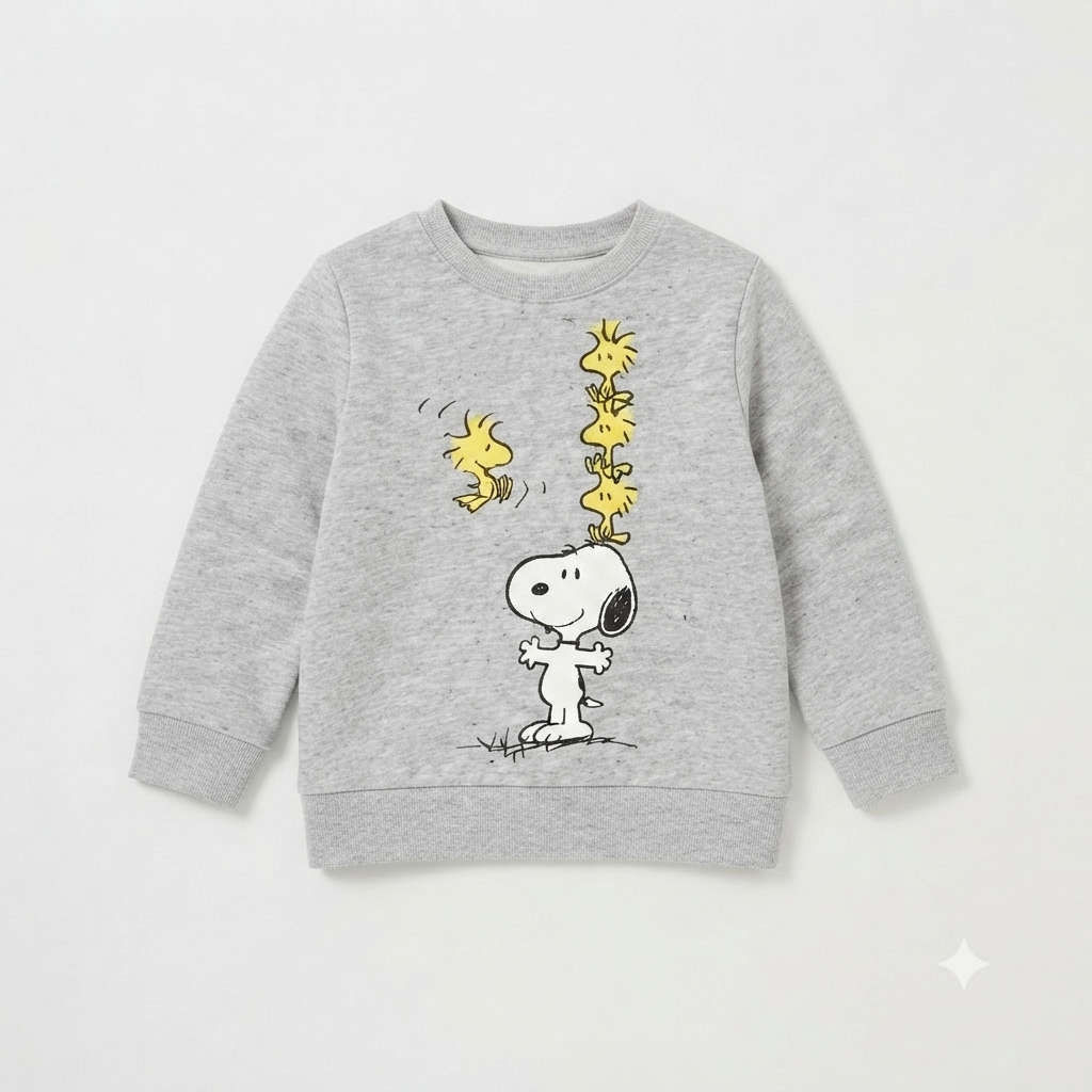 Girls gray snoopy sweatshirt