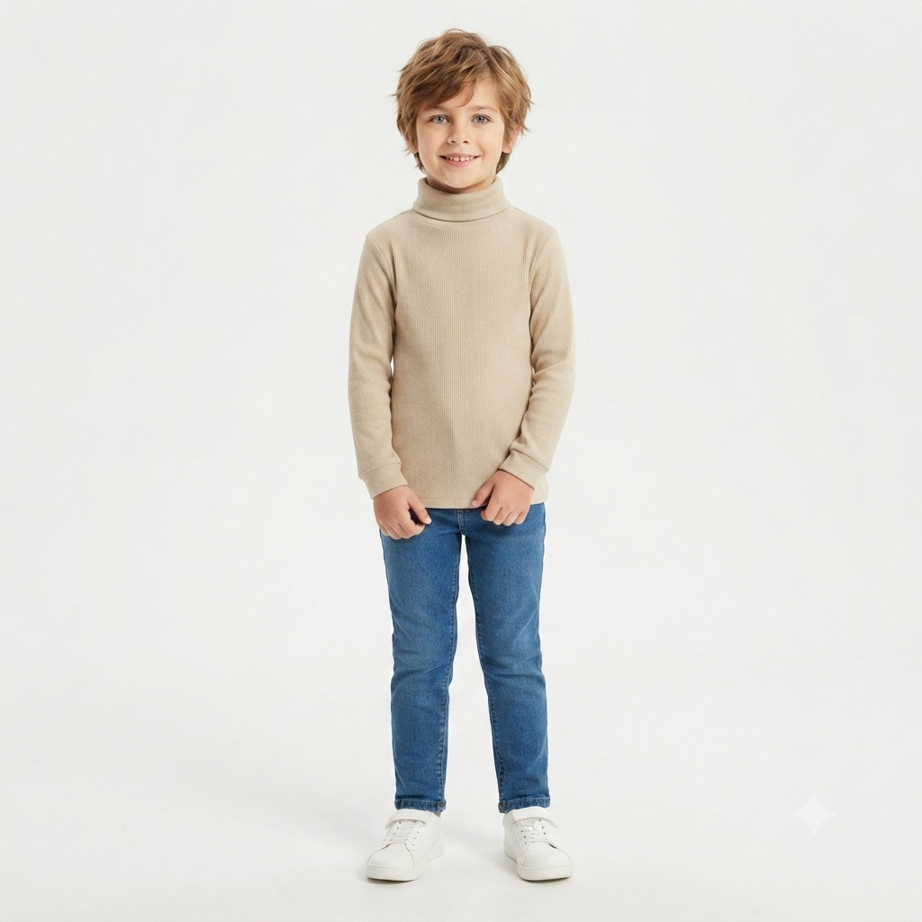 Light brown high neck