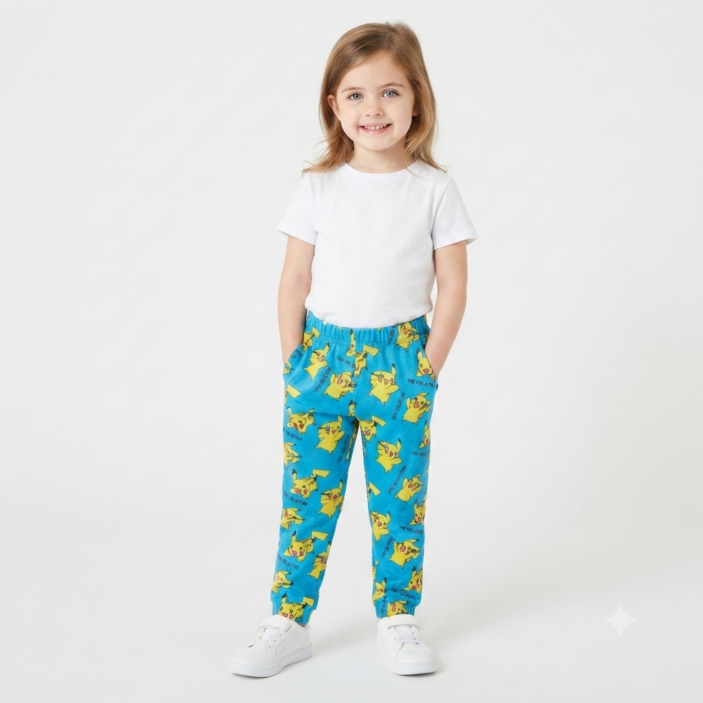 Blue pikachu trouser