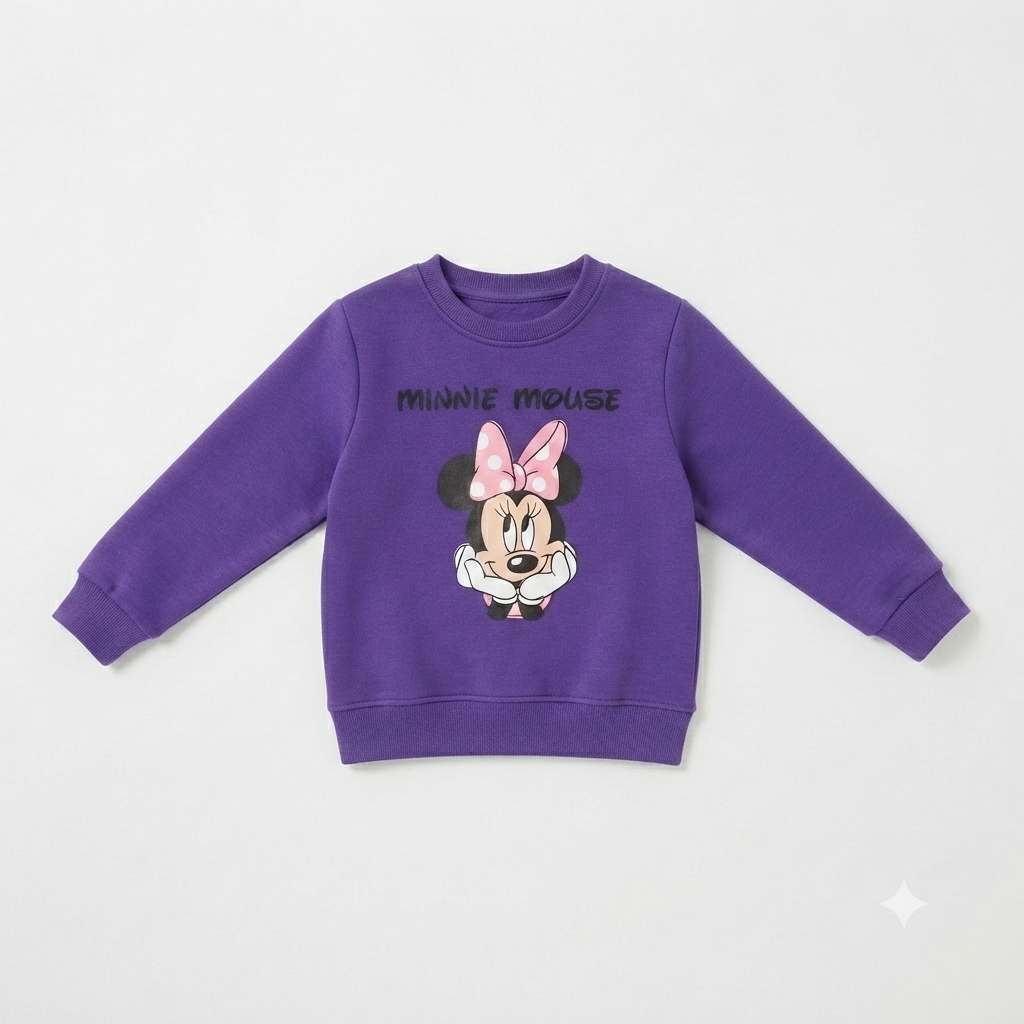 Girls purple mickey mouse sweatshirt