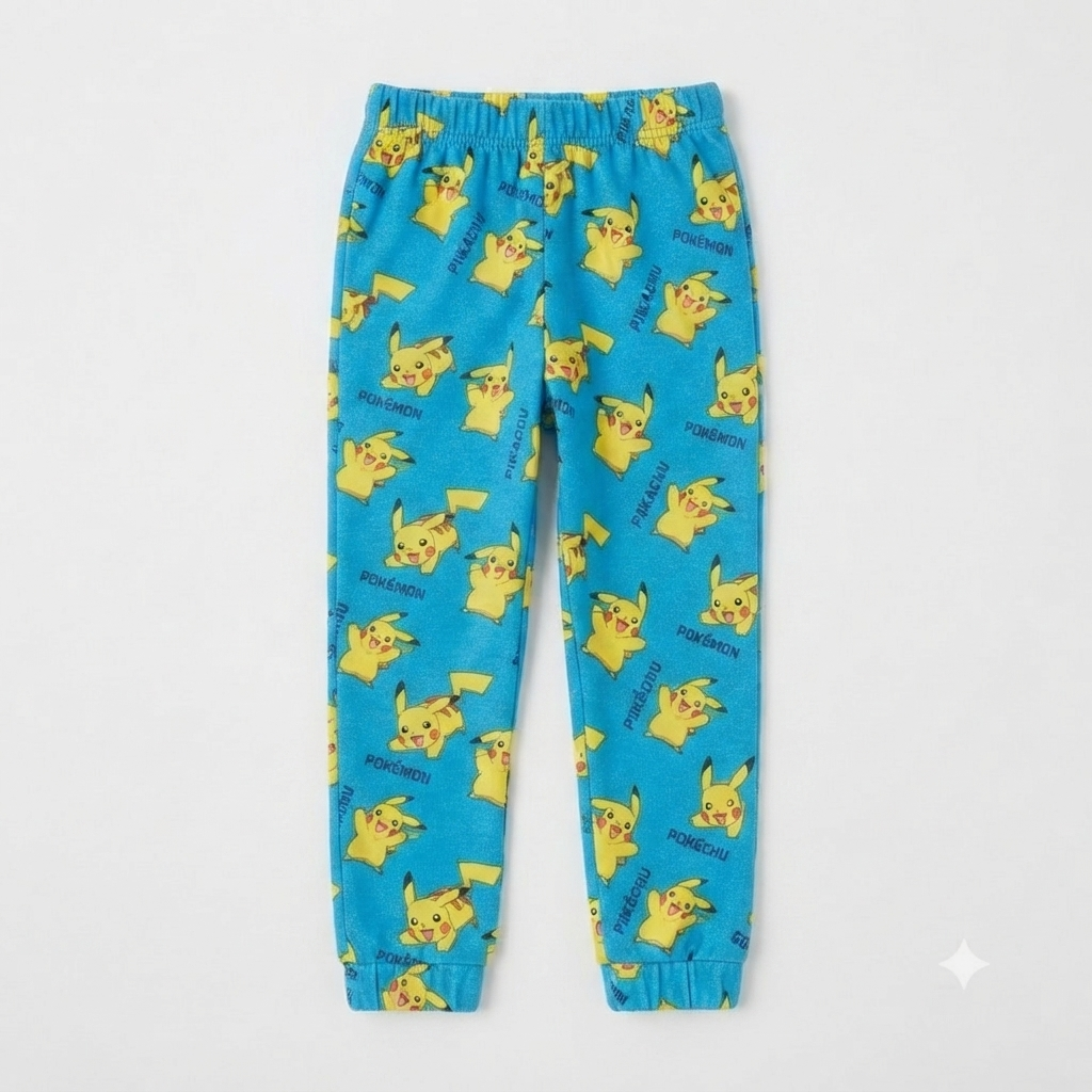 Blue pikachu trouser