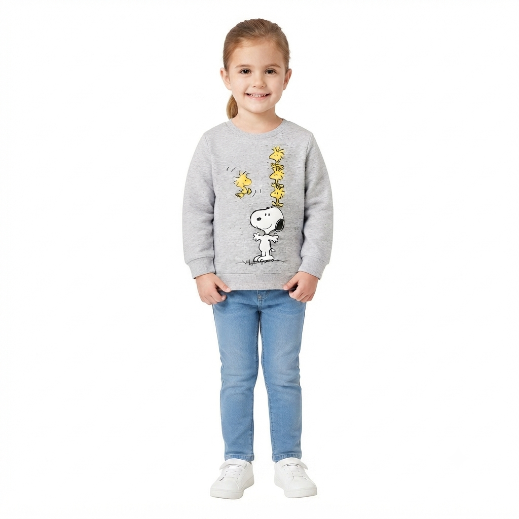 Girls gray snoopy sweatshirt