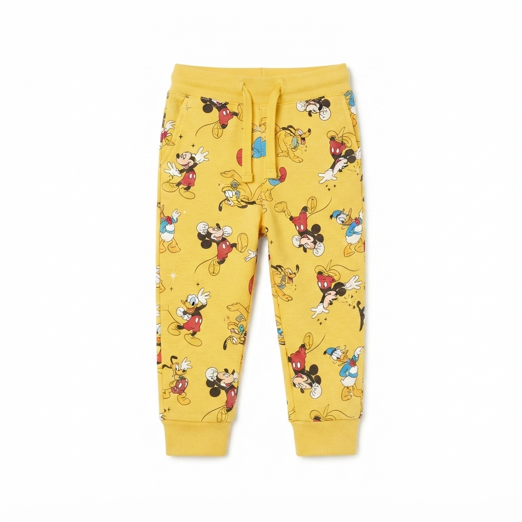 micky mouse pattern trouser