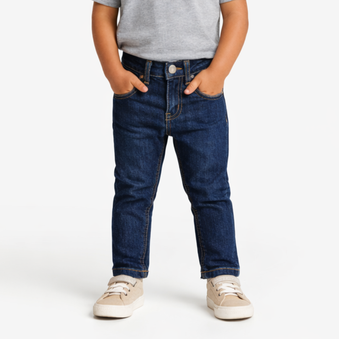 Girls dark blue denim pant