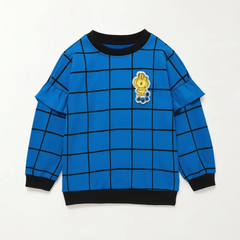 Girls Peanuts Graphic Blue Sweatshirt