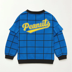 Girls Peanuts Graphic Blue Sweatshirt
