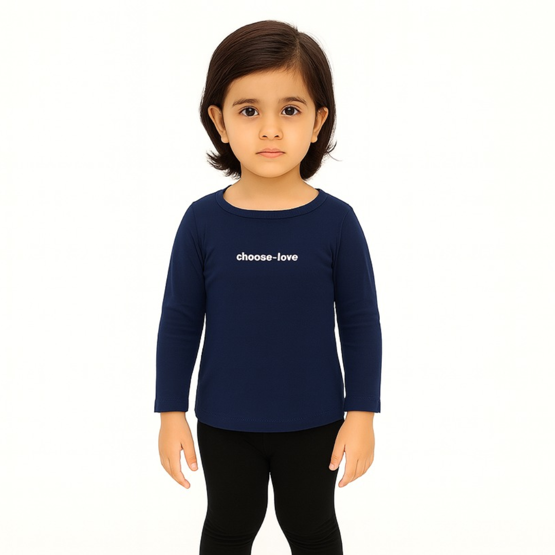 Girls blue love sweat shirt