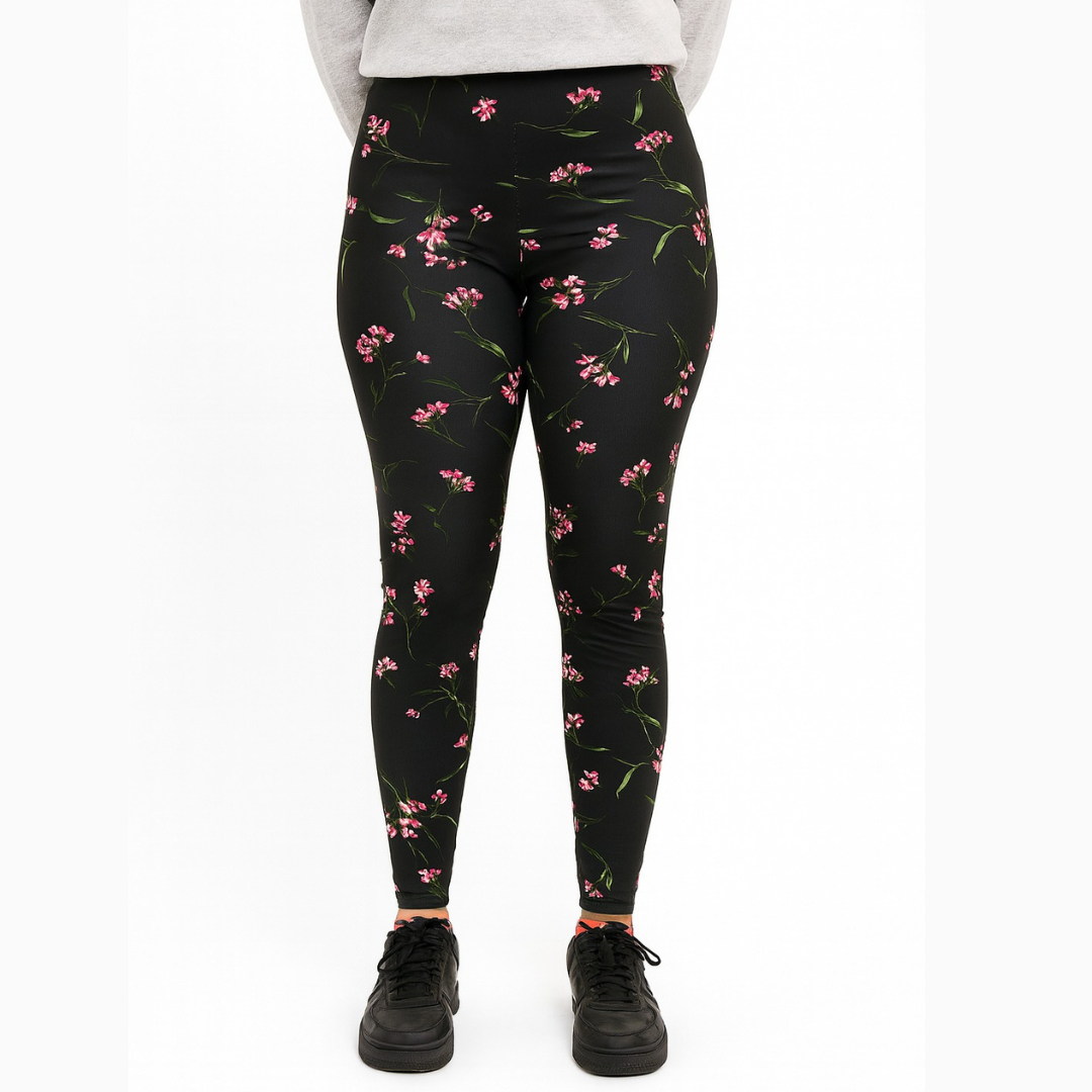 Ladies floral print tights