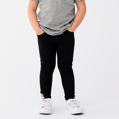 Girls black trouser with rainbow (Last Chance)