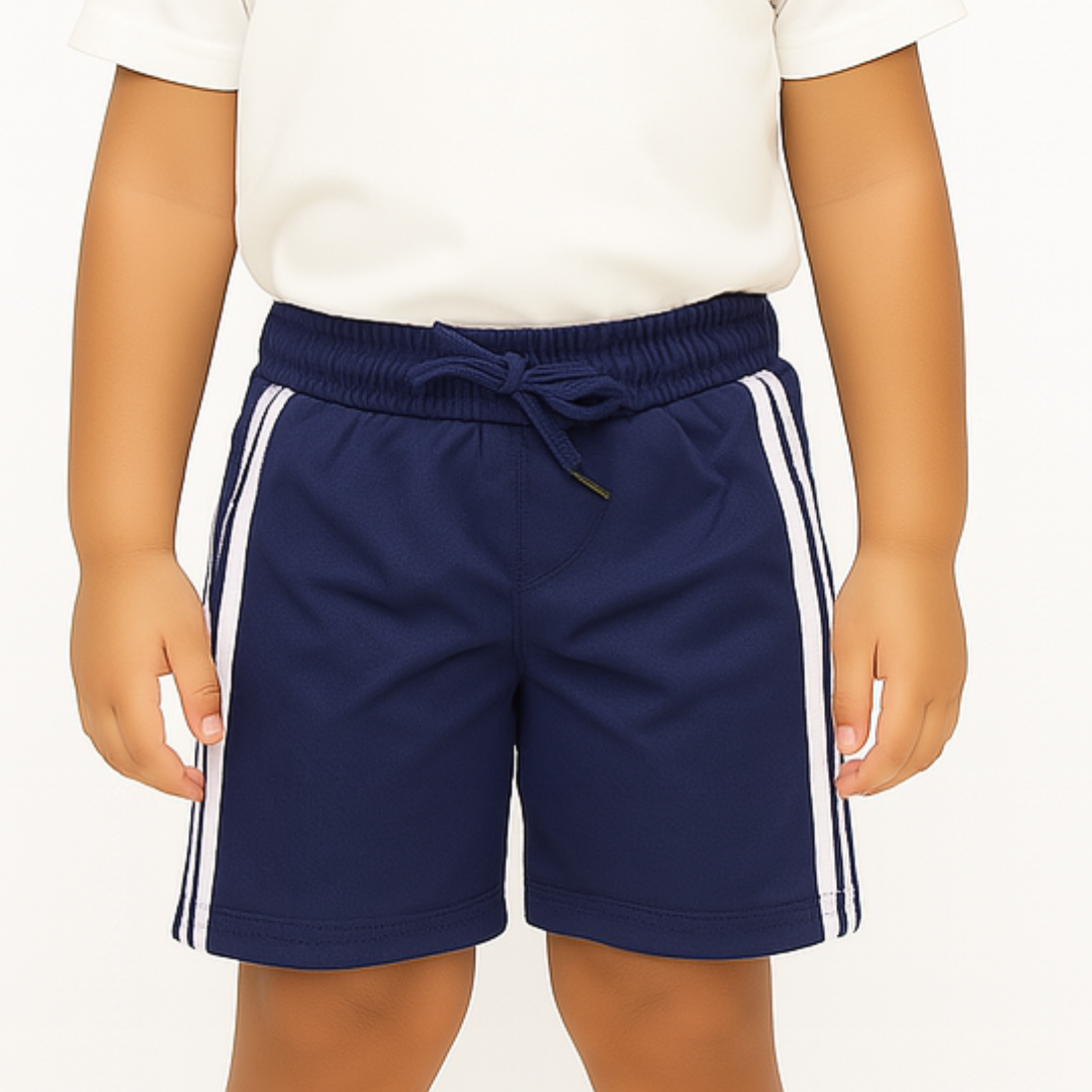 Boys blue and white sports short