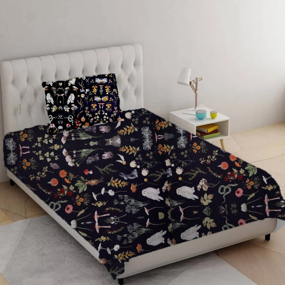 black characters bedsheet