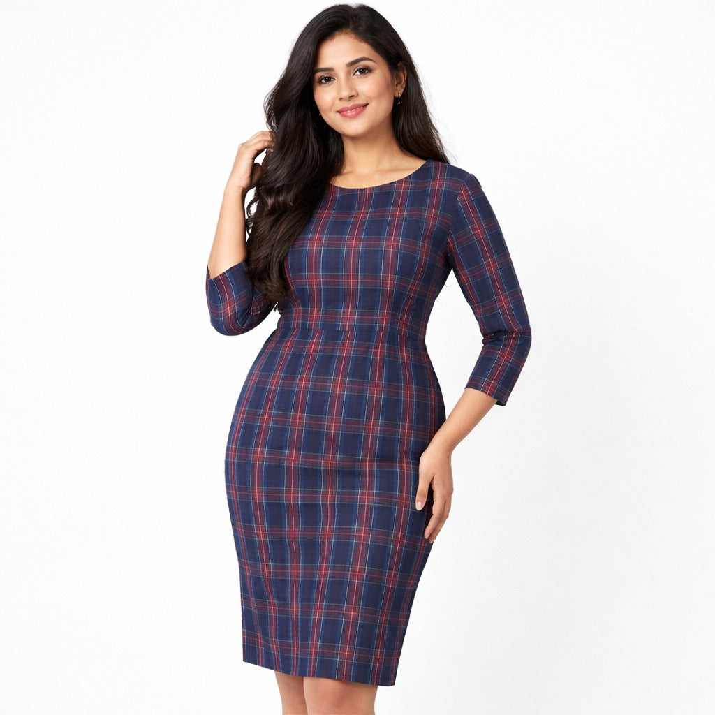 CHECKERED DRESS. (Womens)