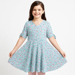 Girls floral print chiffon top