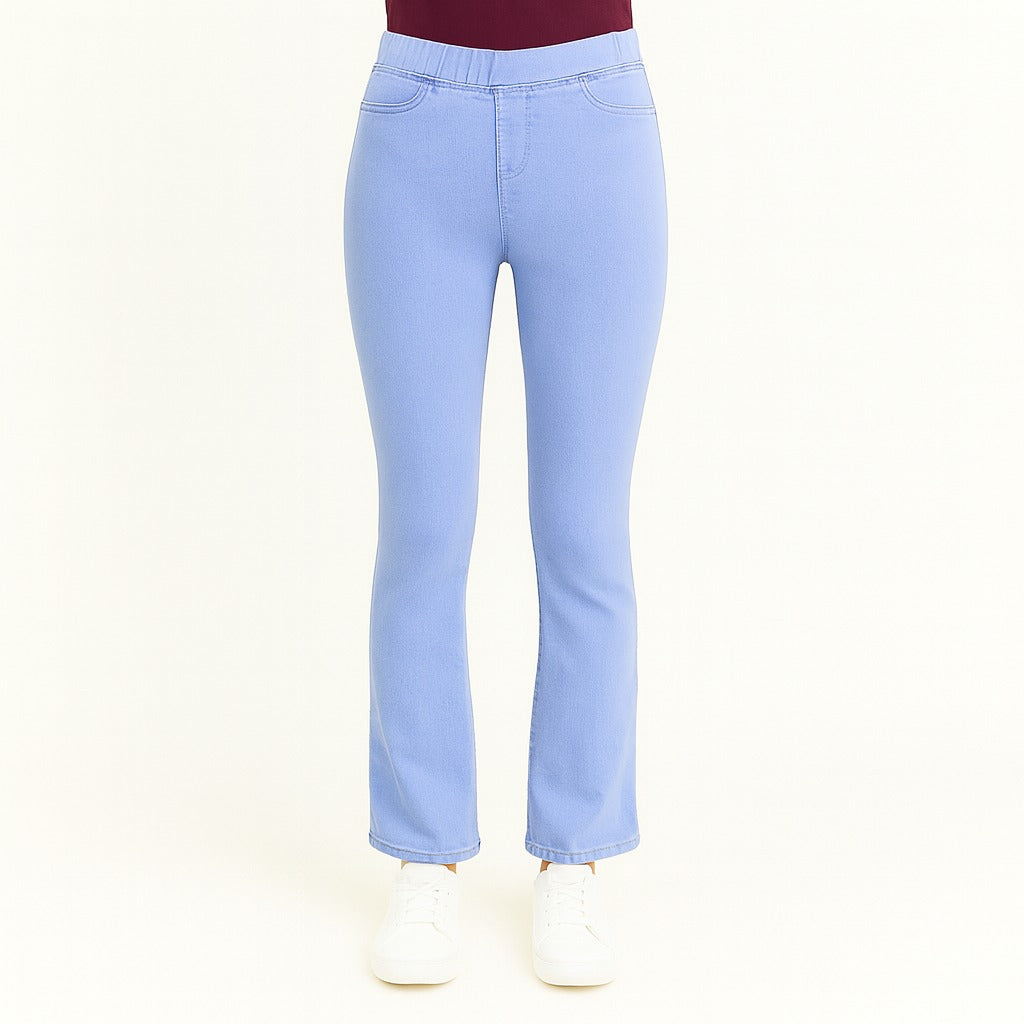 Light blue stretch pant