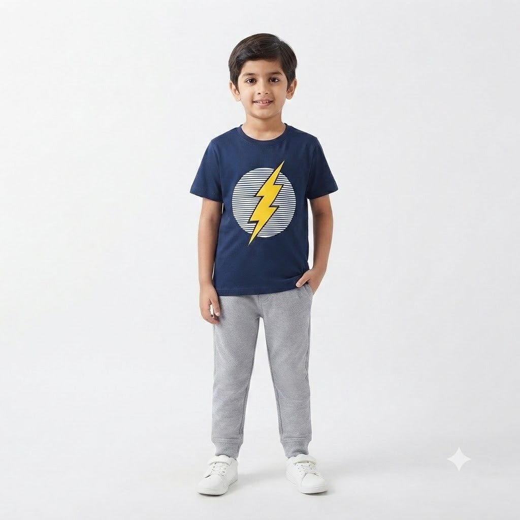 Boys blue flash t-shirt