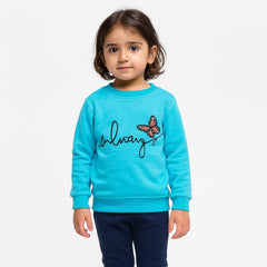 GIRLS BLUE ALWAYS SWEAT SHIRT