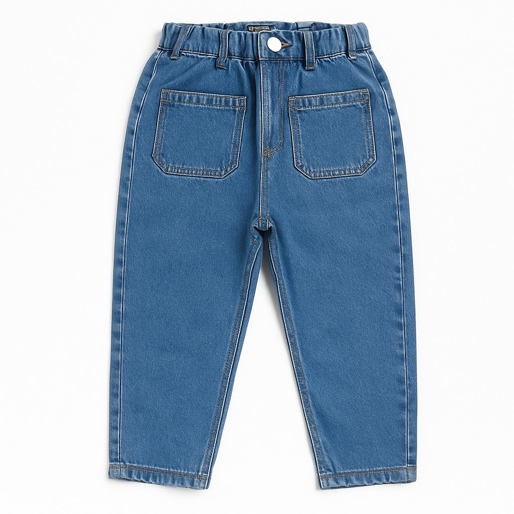 Ice blue pocket style jegging pant