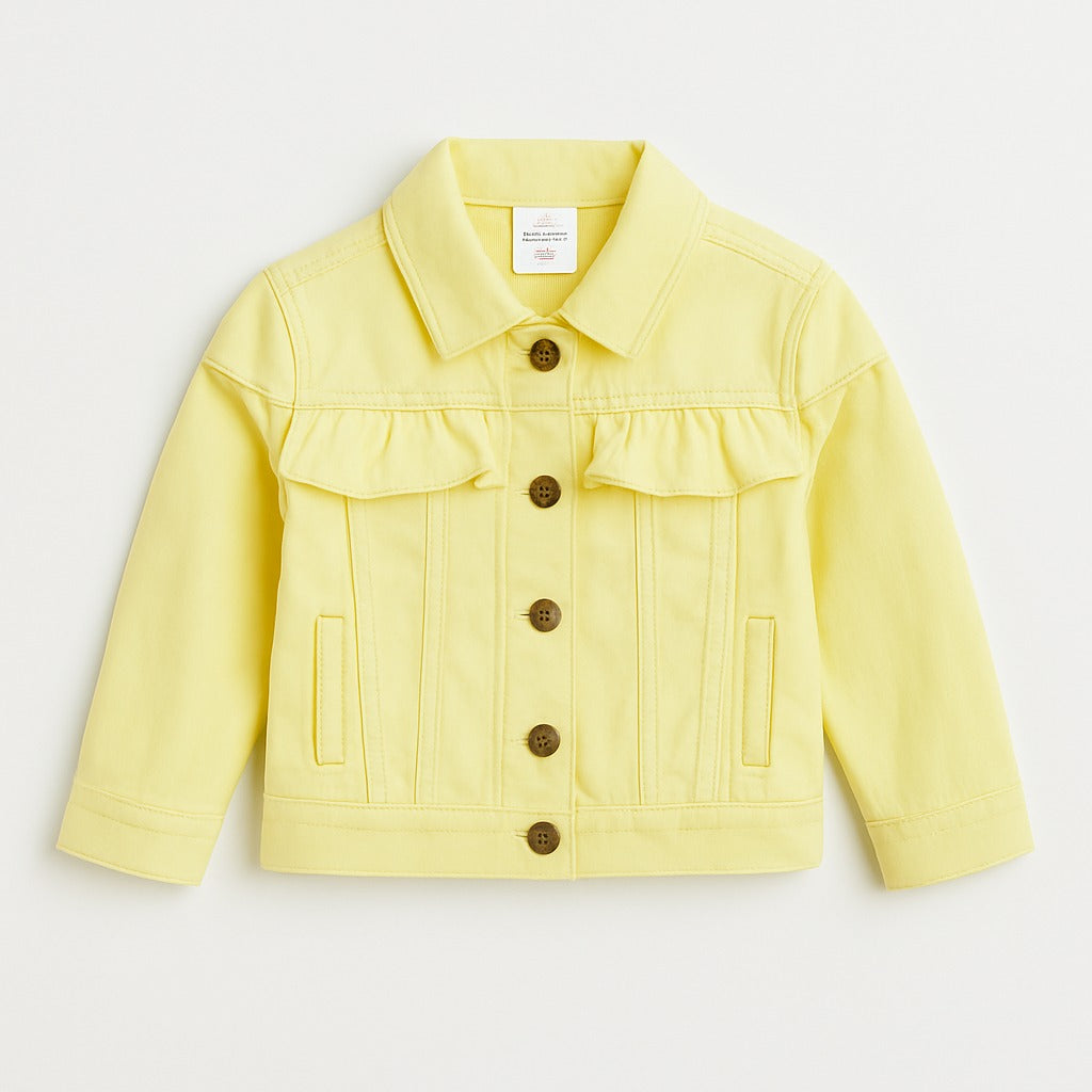 Girls yellow denim jacket
