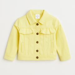 Girls yellow denim jacket