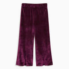 Girls maroon velvet trouser (Last Chance)