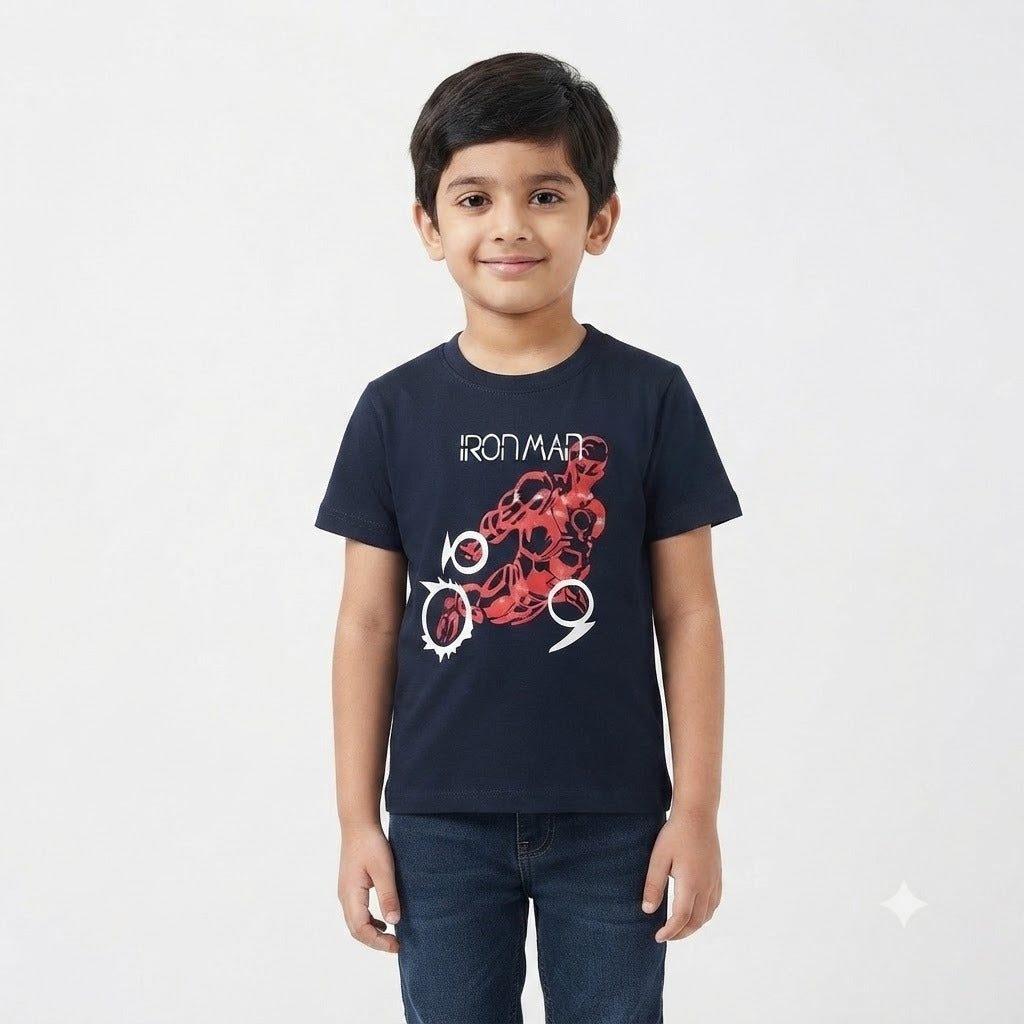 Boys black Iron Man T-Shirt