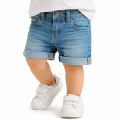 fold style denim short