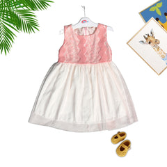 Girls tea pink fancy frock