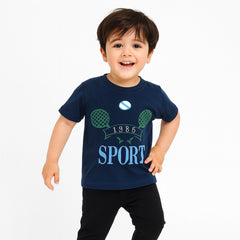 Boys navy sport t-shirt