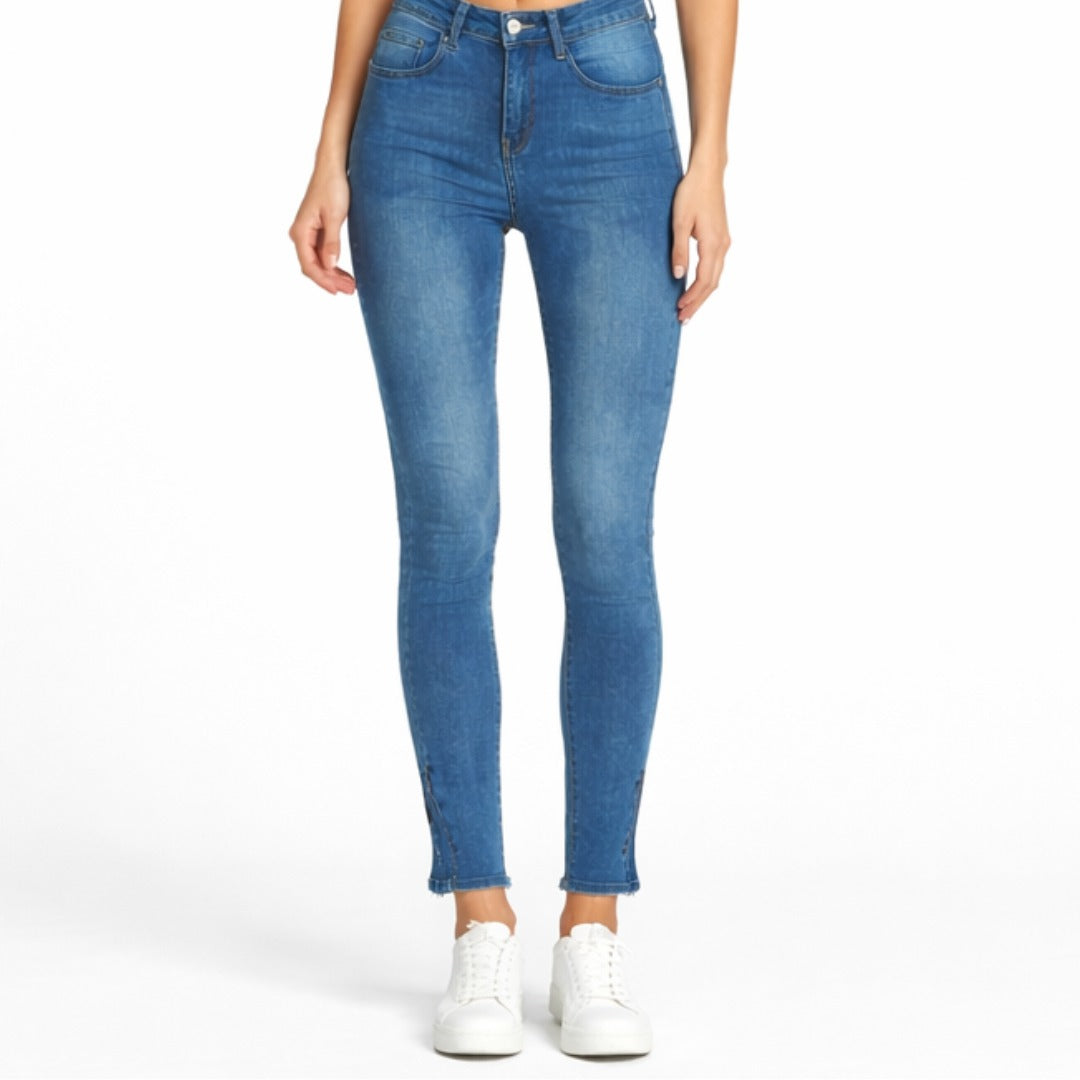 Ladies ice blue cut style pant (Last Chance) (Womens)