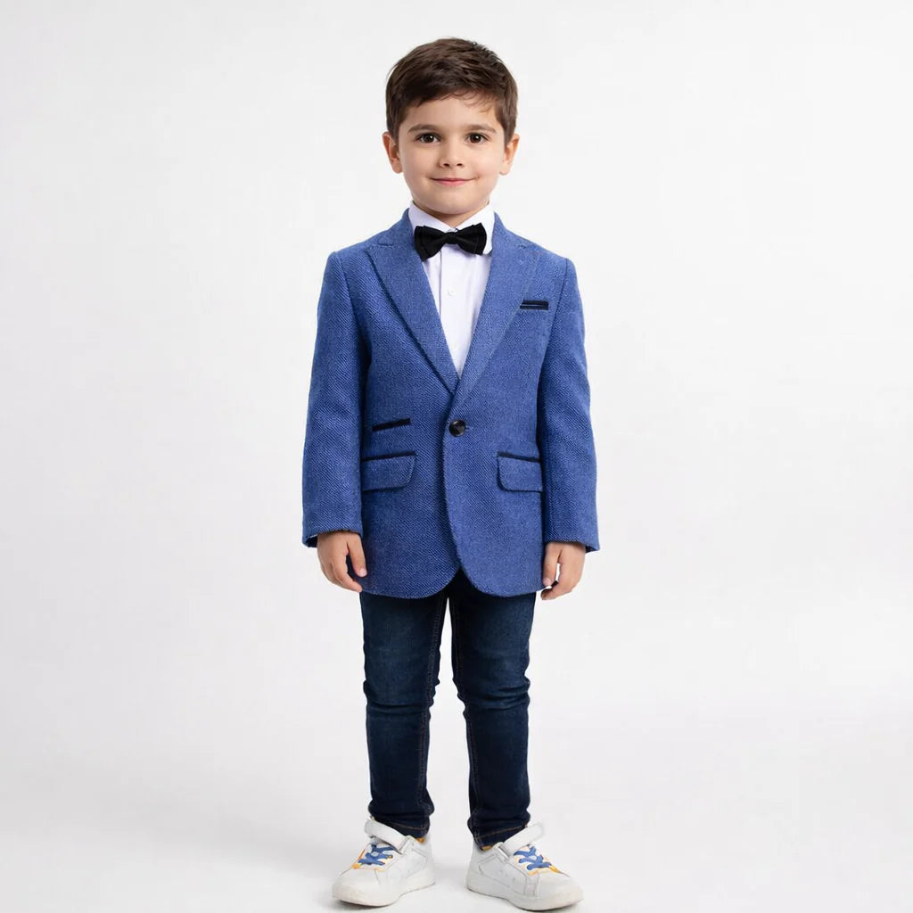 Boys blue casual coat