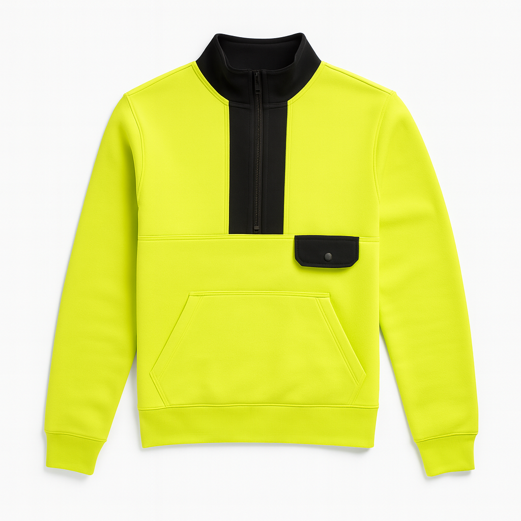 Boys neon zipper