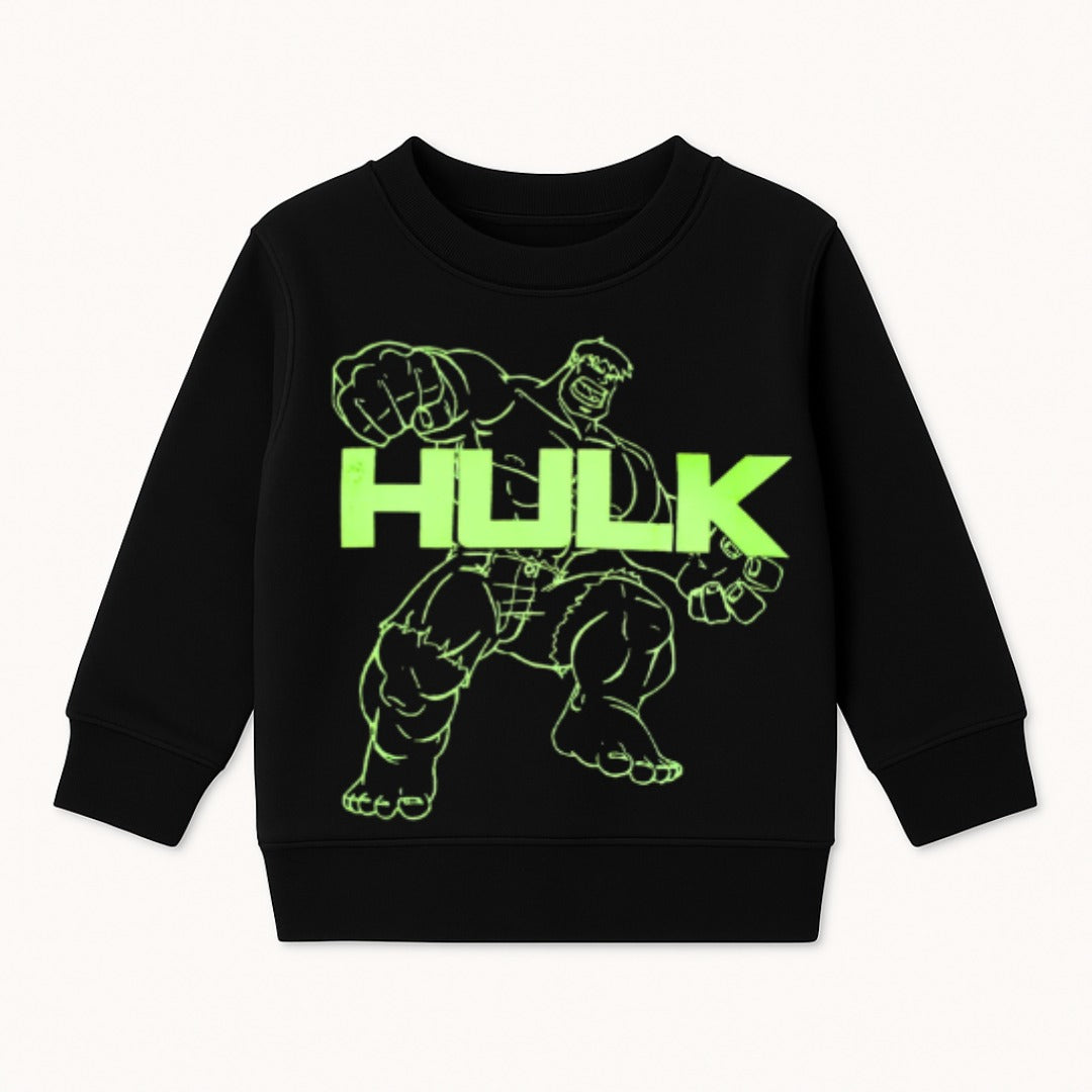 Boy black hulk sweatshirt