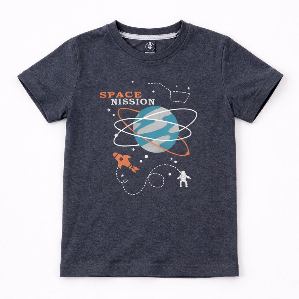 Boys gray space nission t-shirt (Last Chance)