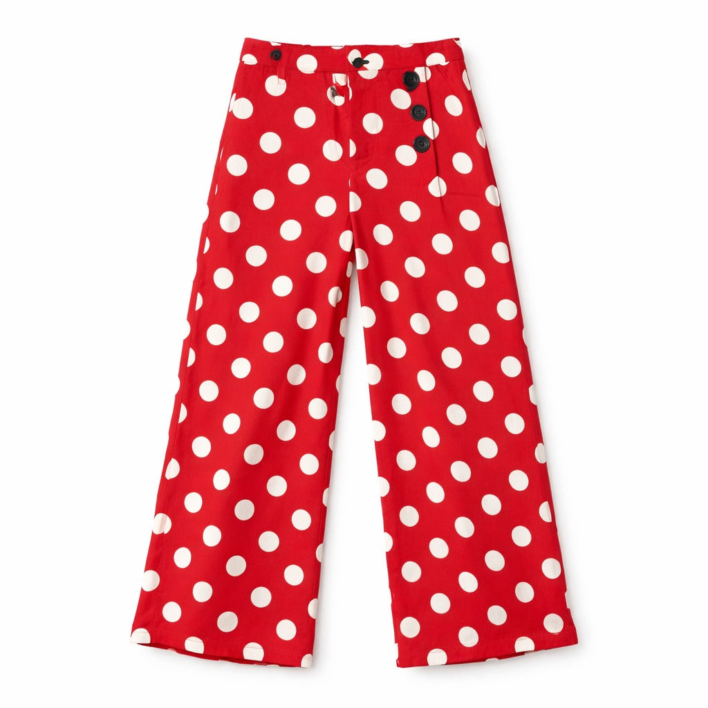Ladies red polka flapper (Womens)