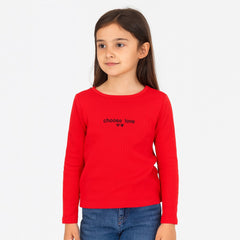 Girls red love Shirt (Last Chance)