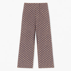Ladies silk printed trouser
