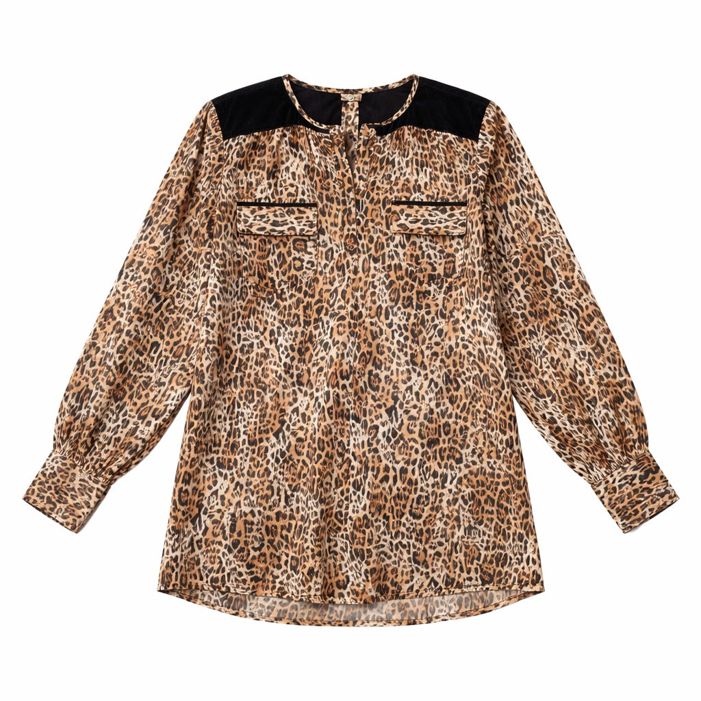 girls leopard printed kurta (Womens)